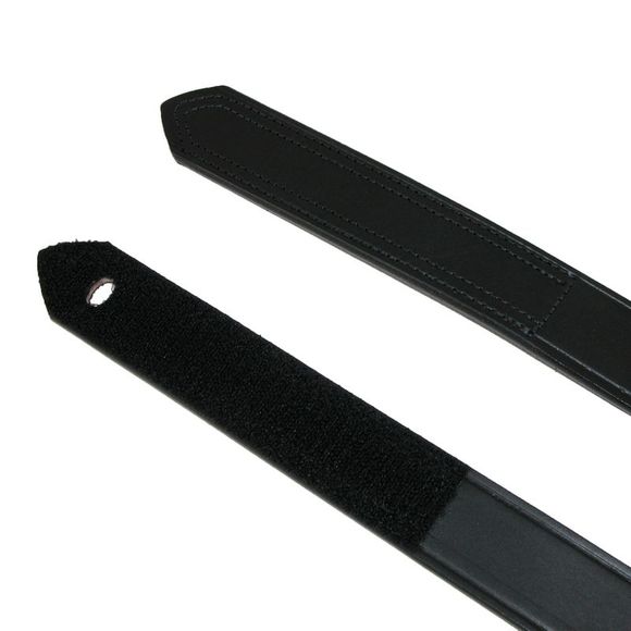 Boston Leather Men's Big & Tall Leather No Scratch Work Belt with Hook and Loop - Picture 2 of 3